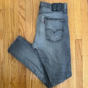 Levis 510 Jeans Mens 32x30 Grey Skinny